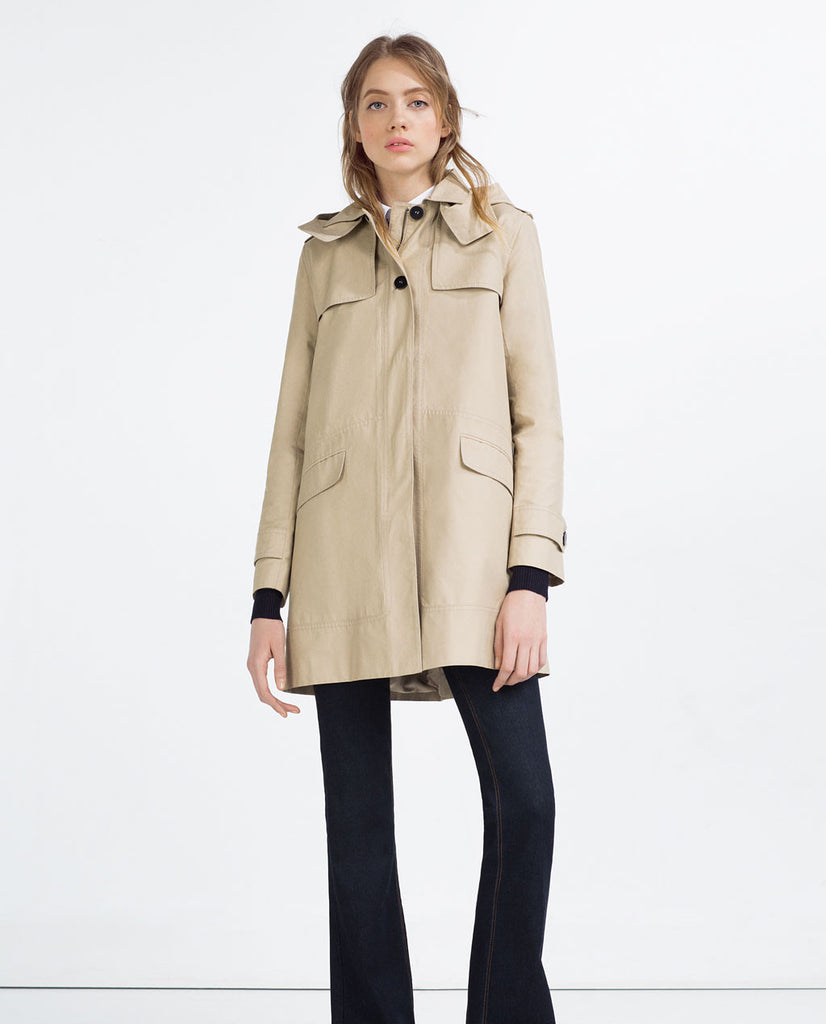 WATER REPELLENT TRENCH COAT