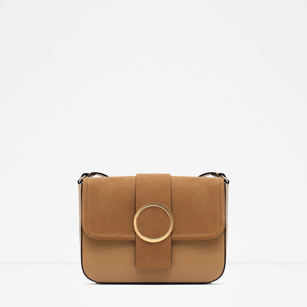 CROSS BODY BAG WITH METALLIC DETAIL